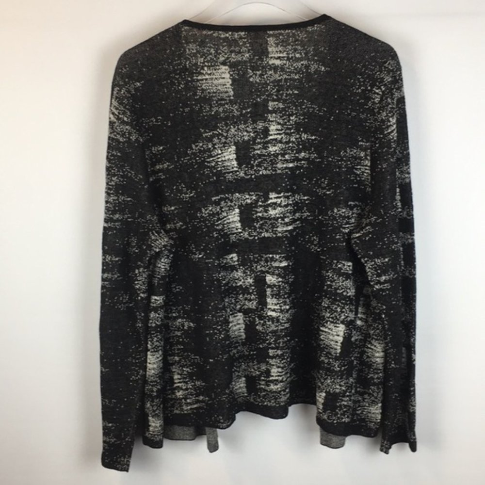 Eileen Fisher Black and White Cardigan - Picture 6 of 9
